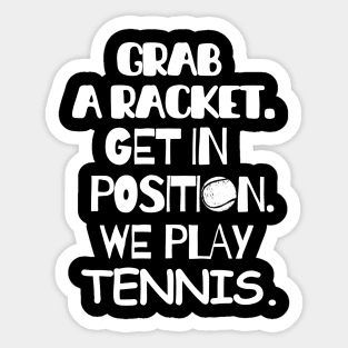 Let's play tennis! Sticker